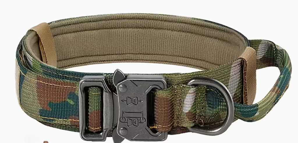 Tactical Dog Collar with Handle & MOLLE Attachments – Heavy Duty for Working & Adventure Dogs