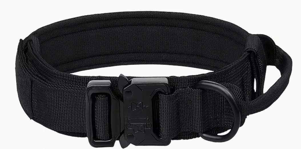 Tactical Dog Collar with Handle & MOLLE Attachments – Heavy Duty for Working & Adventure Dogs